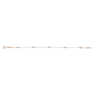 Bezel-Set Station Bracelet