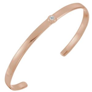 Bezel-Set Cuff Bracelet