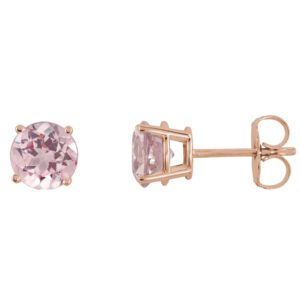 Round 4-Prong Light Stud Earrings