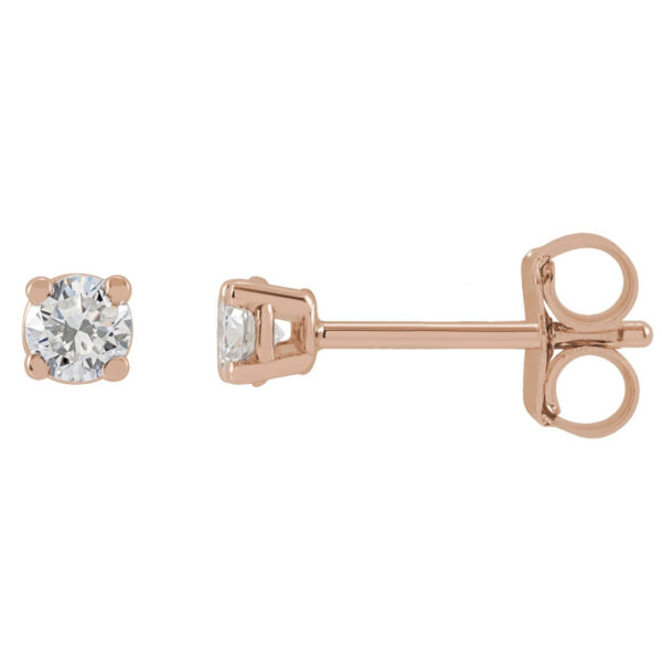 Round 4-Prong Lab-Grown Diamond Stud Earrings