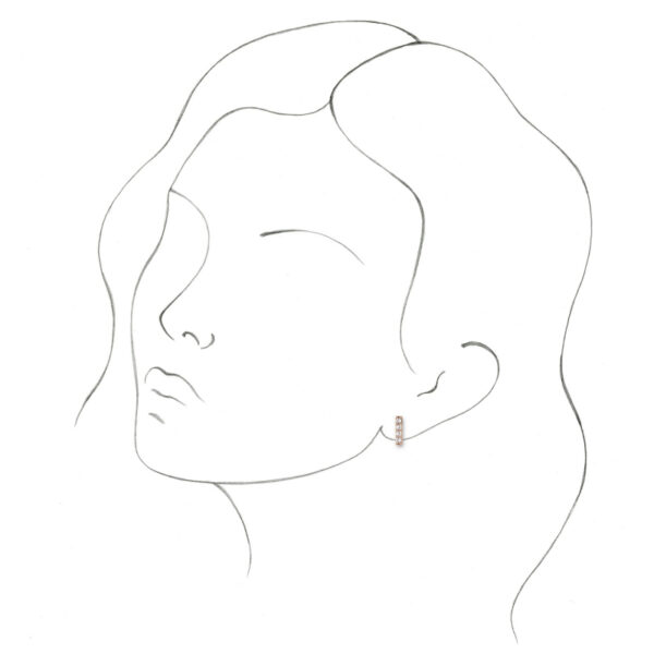 Accented Bar Earrings - Image 3