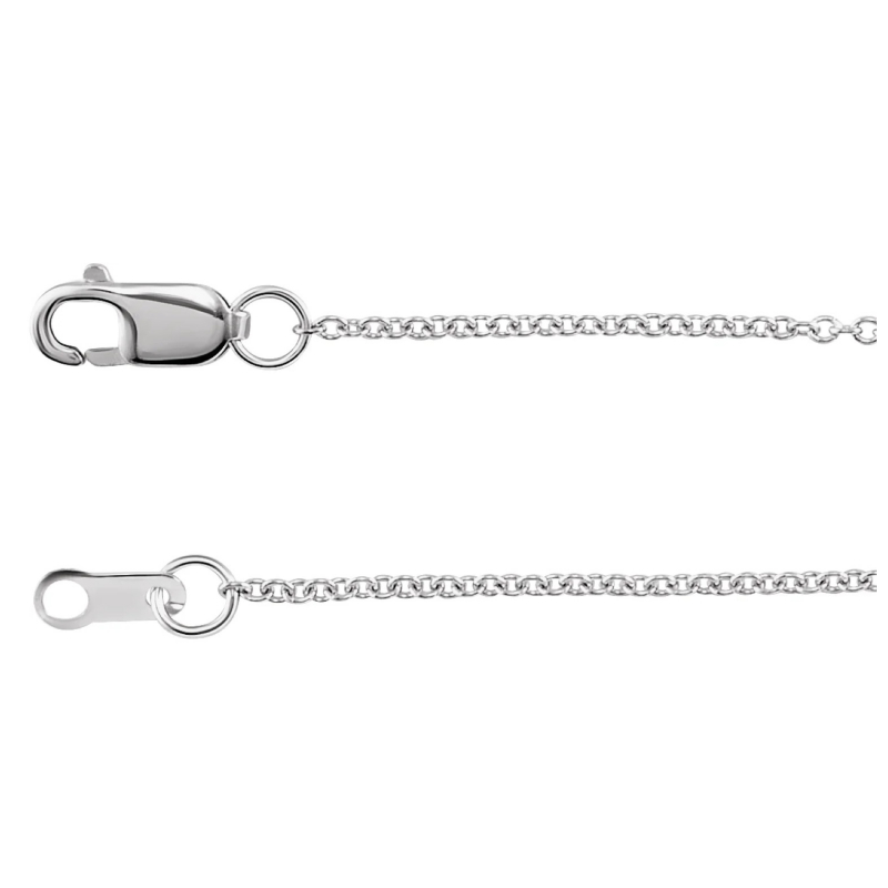 18K White Gold