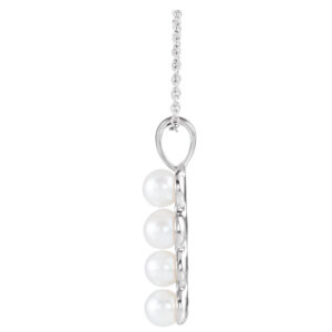 Pearl Cross Necklace or Pendant