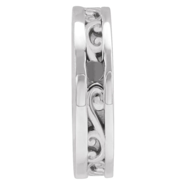 Engravable Scroll Disc Necklace or Pendant - Image 2