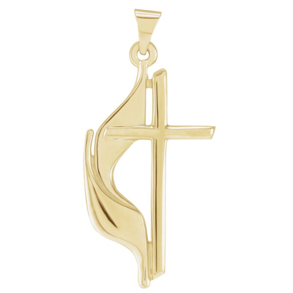 Methodist Cross Necklace or Pendant