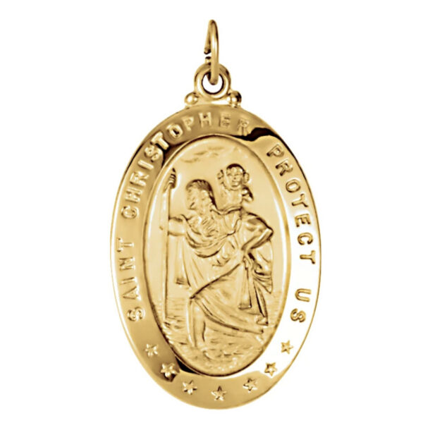 St. Christopher Medal Necklace or Pendant