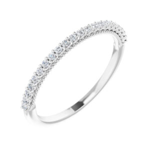 Accented Engagement Ring or Band