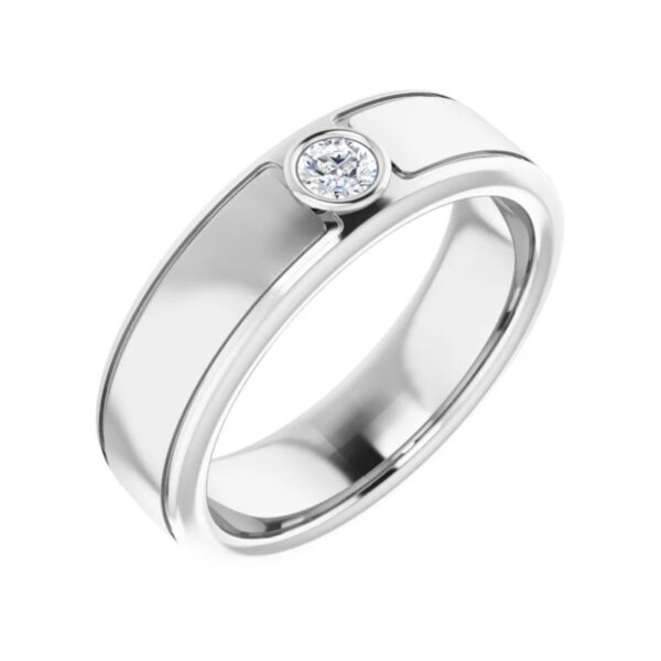 Solitaire Bezel-Set Ring