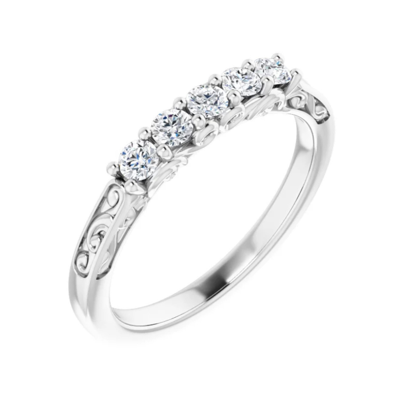 14K White Gold