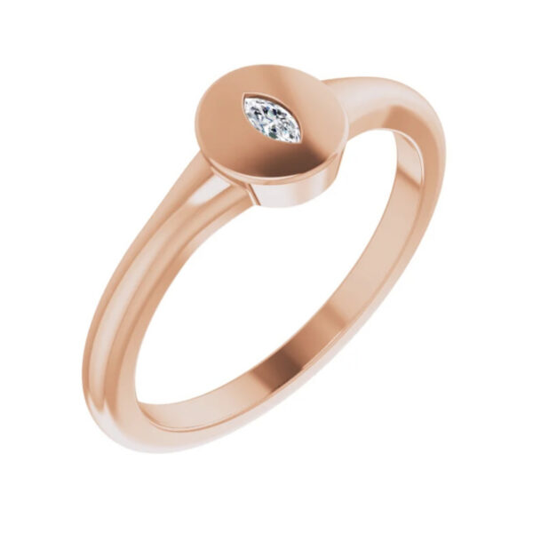 Gypsy-Set Signet Ring