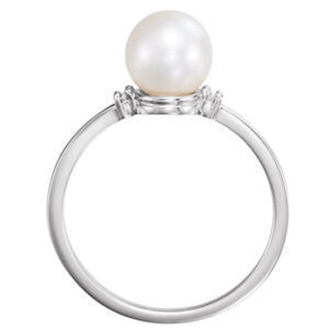 Accented Pearl Ring