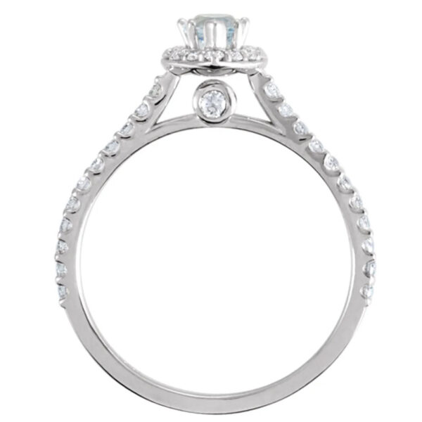 Halo-Style Engagement Ring or Band - Image 2