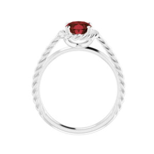 Rope Solitaire Ring