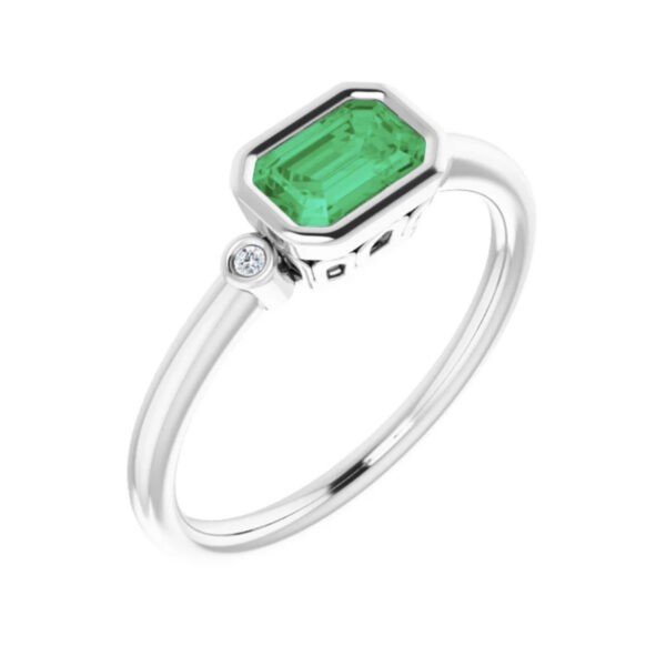 Bezel-Set Accented Ring