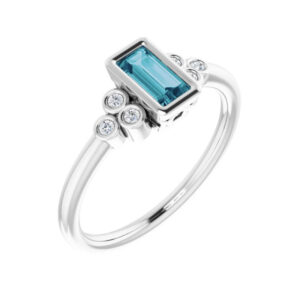 Bezel-Set Accented Ring
