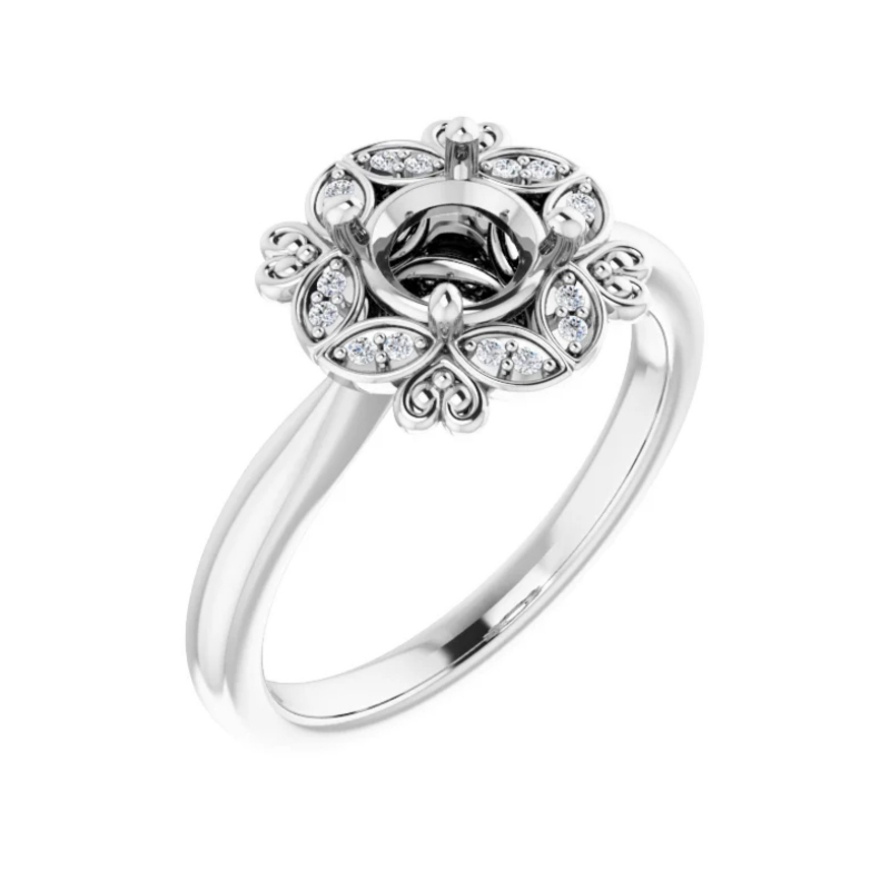 14K White Gold