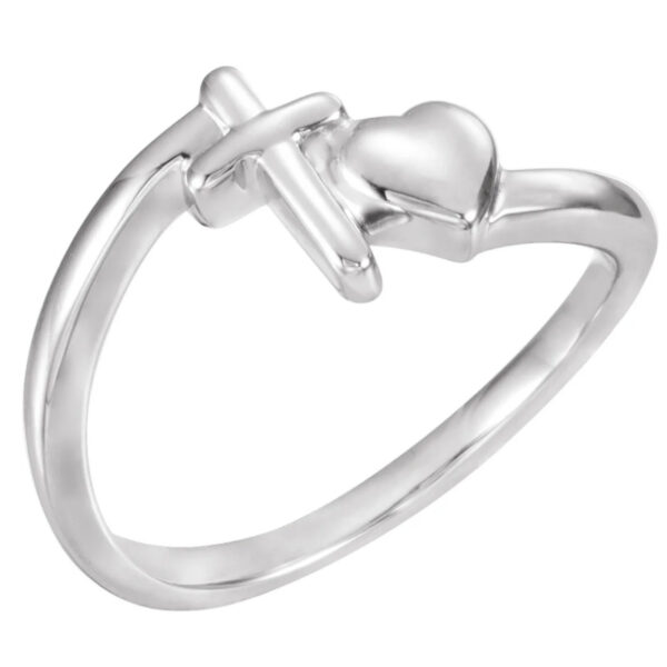 Cross & Heart Chastity Ring