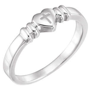 Heart & Cross Chastity Ring