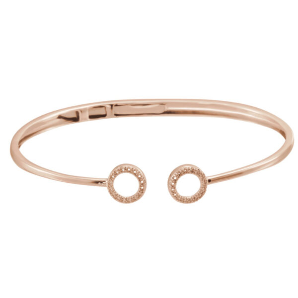 Circle Hinged Cuff Bracelet