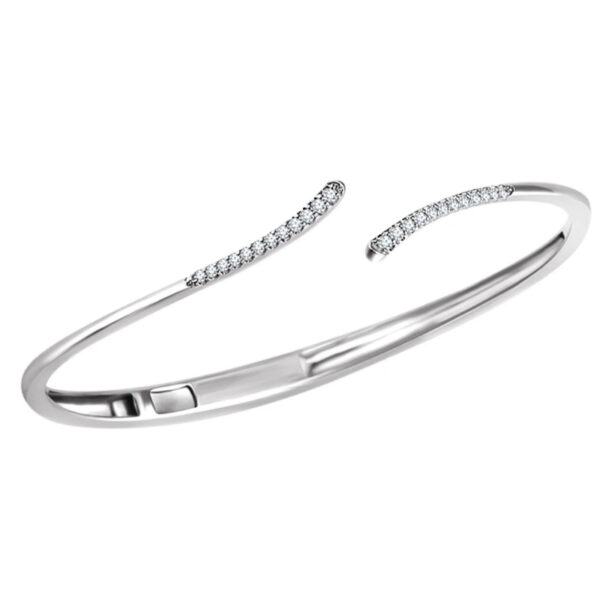 Bypass Hinged Cuff Bracelet - Image 2