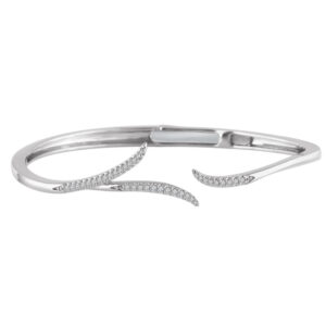 Freeform Hinged Cuff Bracelet