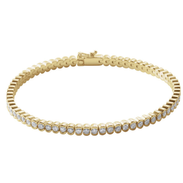 Bezel-Set Line Bracelet