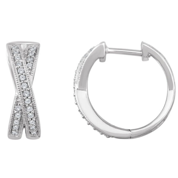 Criss-Cross Hoop Earrings