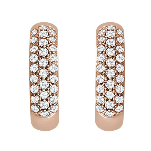 Pavé Hoop Earrings - Image 2
