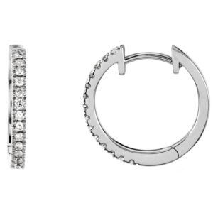 Diamond Hoop Earrings
