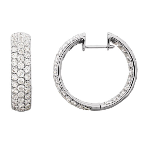 Inside-Outside Hinged Hoop Earrings