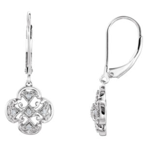 Filigree Lever Back Earrings