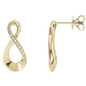 Infinity-Inspired Diamond Earrings