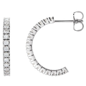 Accented Hoop Earrings