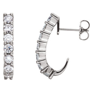 J-Hoop Earrings