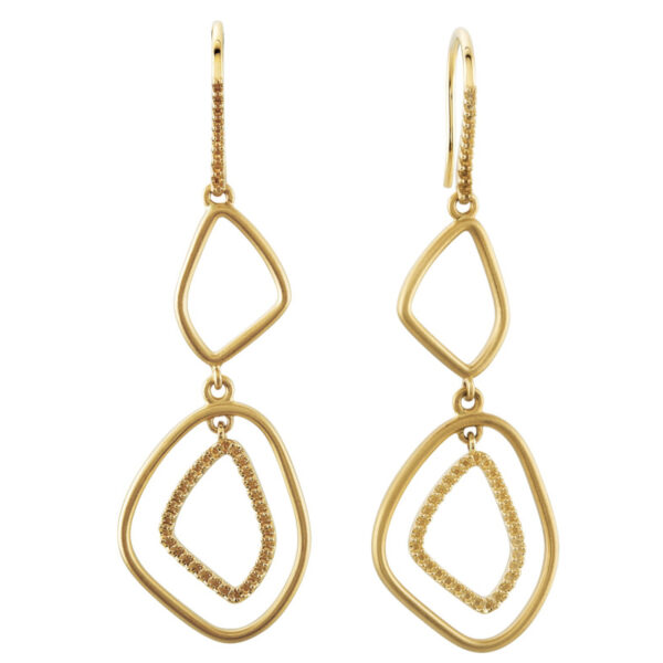 Open Silhouette Dangle Earrings - Image 2