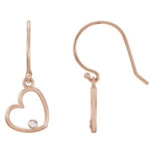 Accented Heart Earrings