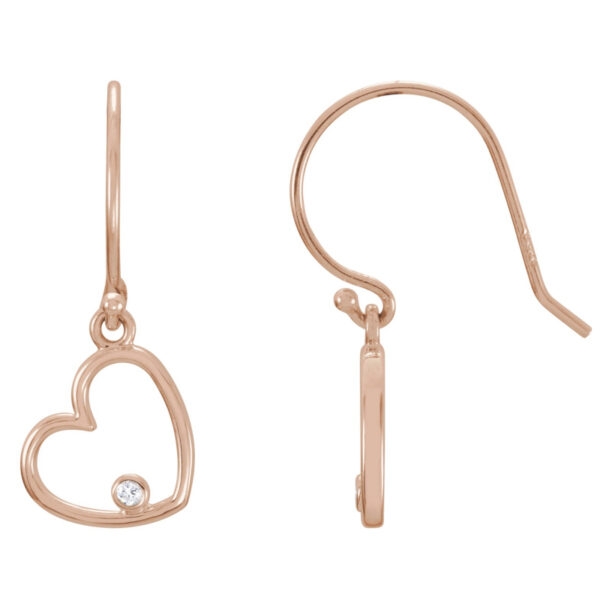 Accented Heart Earrings