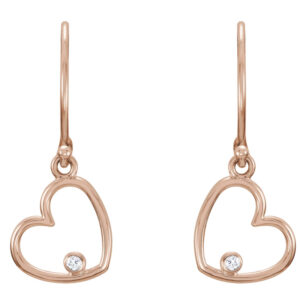 Accented Heart Earrings