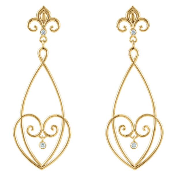 Fleur-de-lis Earrings - Image 2