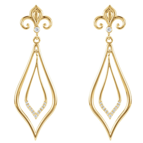 Fleur-de-lis Earrings - Image 2