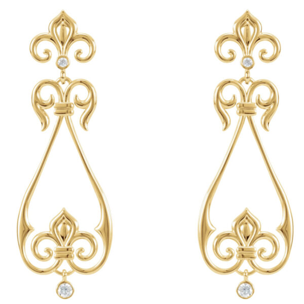 Fleur-de-lis Earrings - Image 2