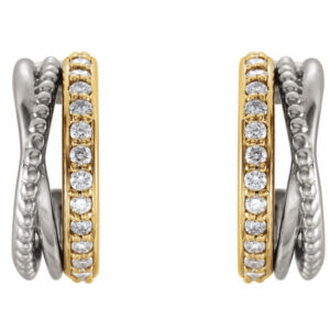 Beaded Hoop Earrings