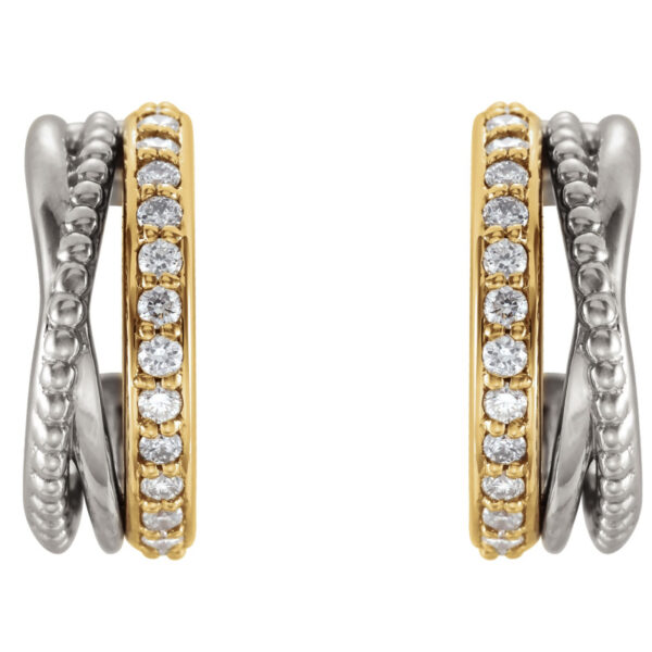 Beaded Hoop Earrings - Image 2
