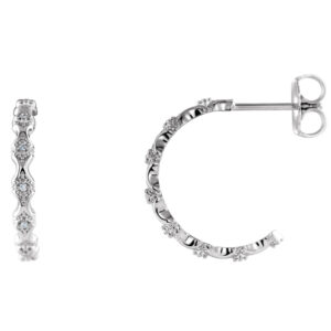 Accented Hoop Earrings