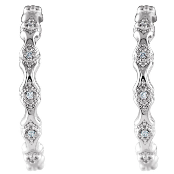 Accented Hoop Earrings - Image 2