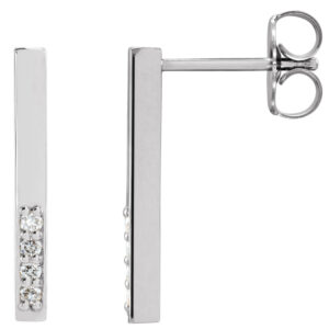 Accented Bar Earrings