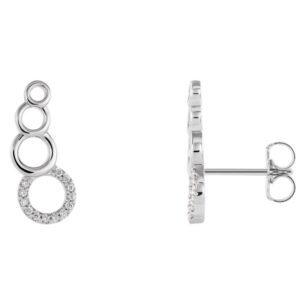 Accented Geometric Ear Climbers