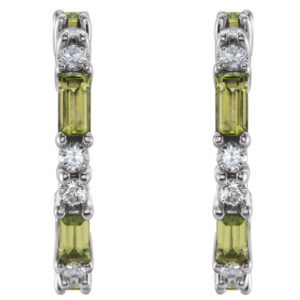 Accented Hoop Earrings