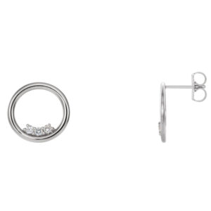 Accented Circle Earrings