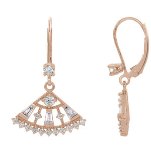 Fan Lever Back Earrings